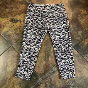 Lole Women’s Geometric Pants Black, Blue, Pink, Orange, Purple Size 10